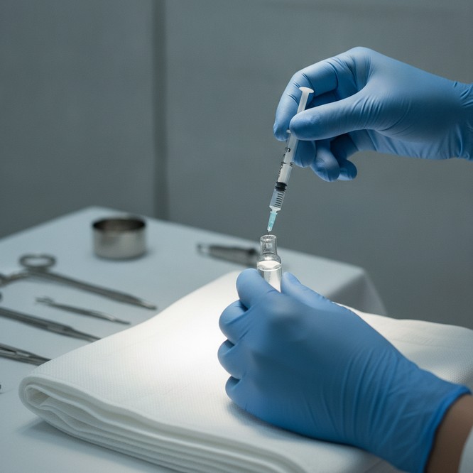 Med spa injectable suite at Southwest Plastic Surgery, El Paso, soft daylight, clinician preparing treatment. The full range of botulinum toxin treatments at Southwest Plastic Surgery.
