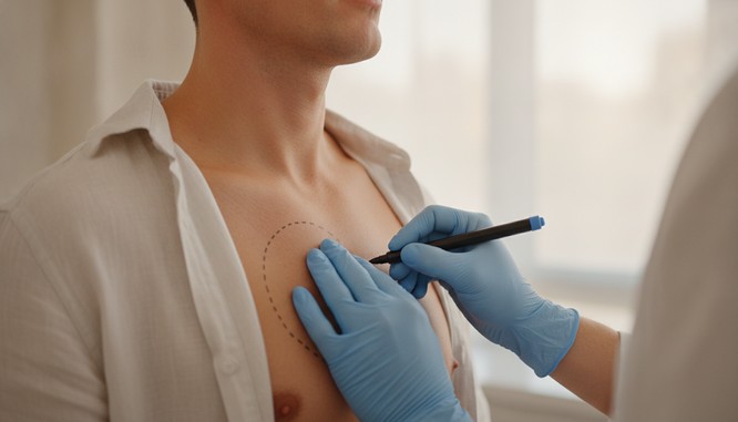 Gynecomastia surgery at Southwest Plastic Surgery in El Paso, Texas, with Dr. Frank Agullo, MD, FACS.