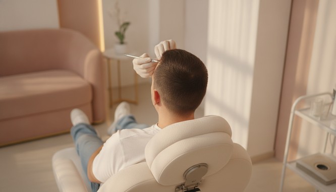 FUE hair transplant at Southwest Plastic Surgery in El Paso, Texas, with Dr. Frank Agullo, MD, FACS.