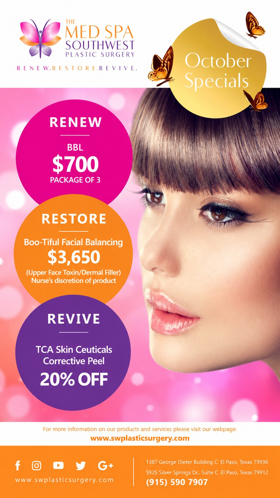 October monthly specials